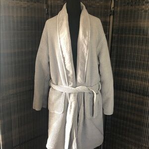 Hotel Collection Gray Waffle Knit Robe